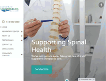 Tablet Screenshot of chiropractorspringlake.com